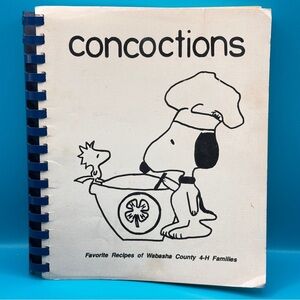 Vintage Concoctions Wabasha County 4-H Cookbook Spiral Recipes Minnesota